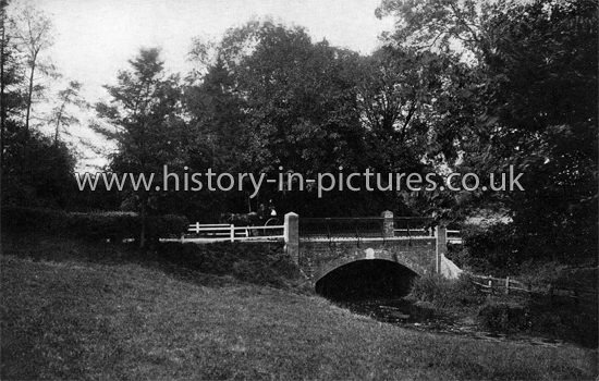 The Bridge and River at Great Leighs, Essex. c.1905